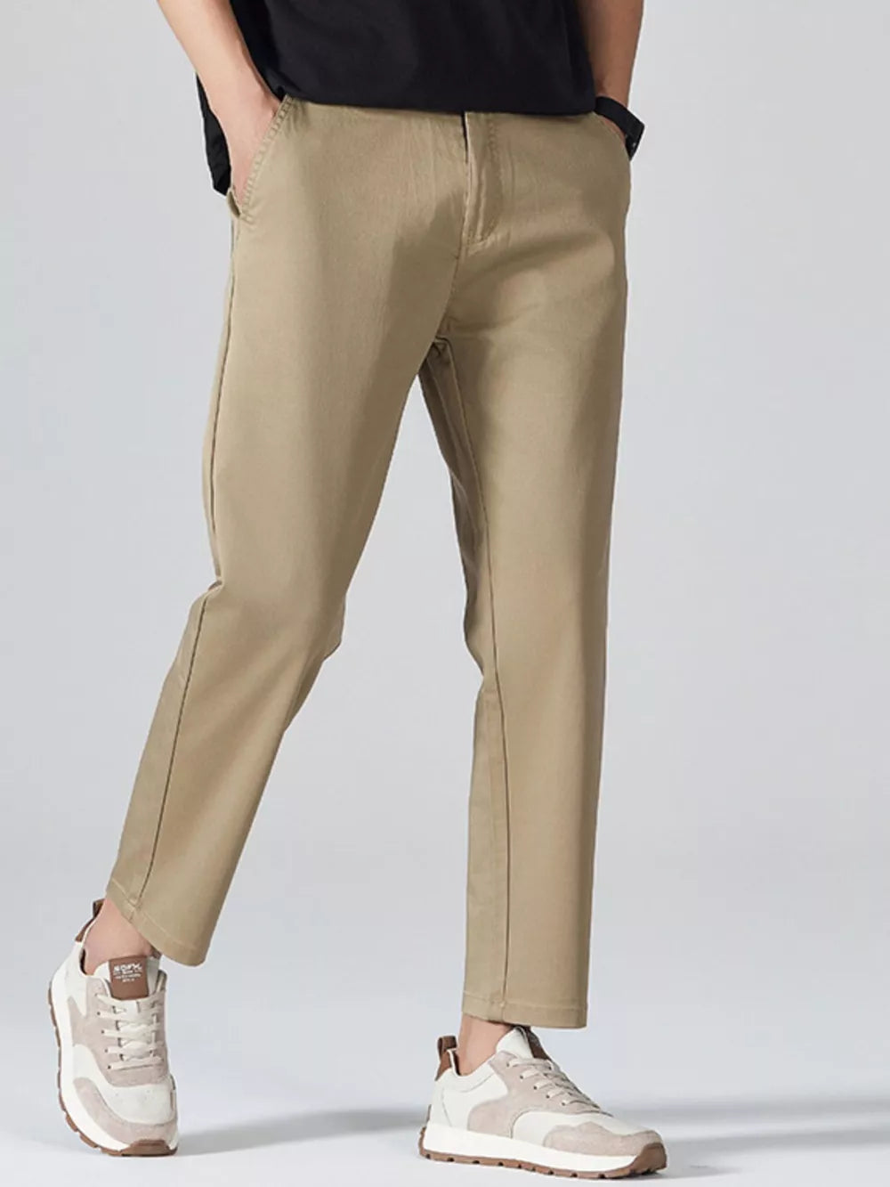 Men's Straight Leg Dress Pants, close-up detail