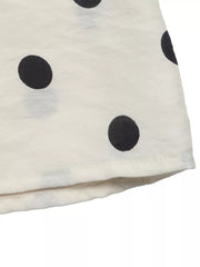 Polka Dot Button-up Shirt in Beige, view 12