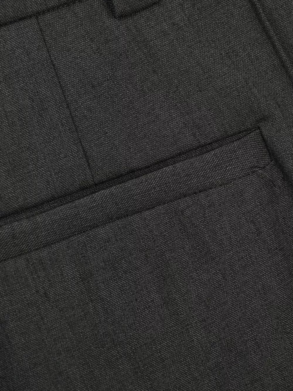 Men's Wide-legged Pleated Pants in Grey, back view