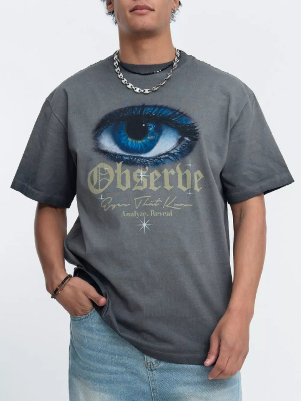 Observe Eye Graphic Men's T-shirt