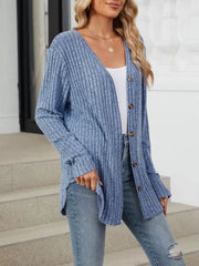 65% rayon, 30% polyester, 5% spandex Care instructions: Machine wash cold cardigan in Dust Storm with regular silhouette