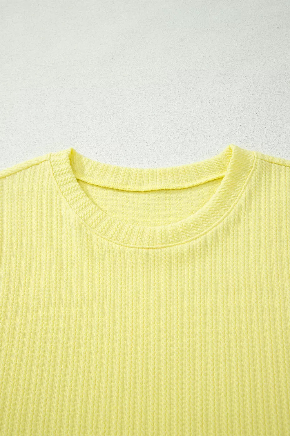 Ribbed Knit Tank And Shorts Set, fabric detail