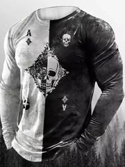 Men's Full Size Graphic Long Sleeve T-shirt, side view