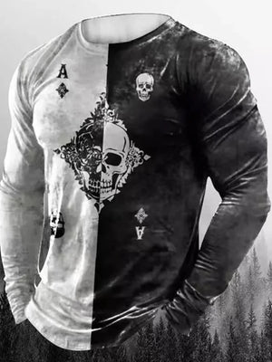 Men's Full Size Graphic Long Sleeve T-shirt, side view