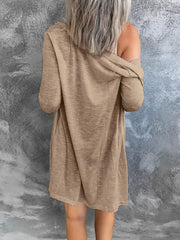 Lightweight Button-up Cardigan Plus Size in Grey, view 18