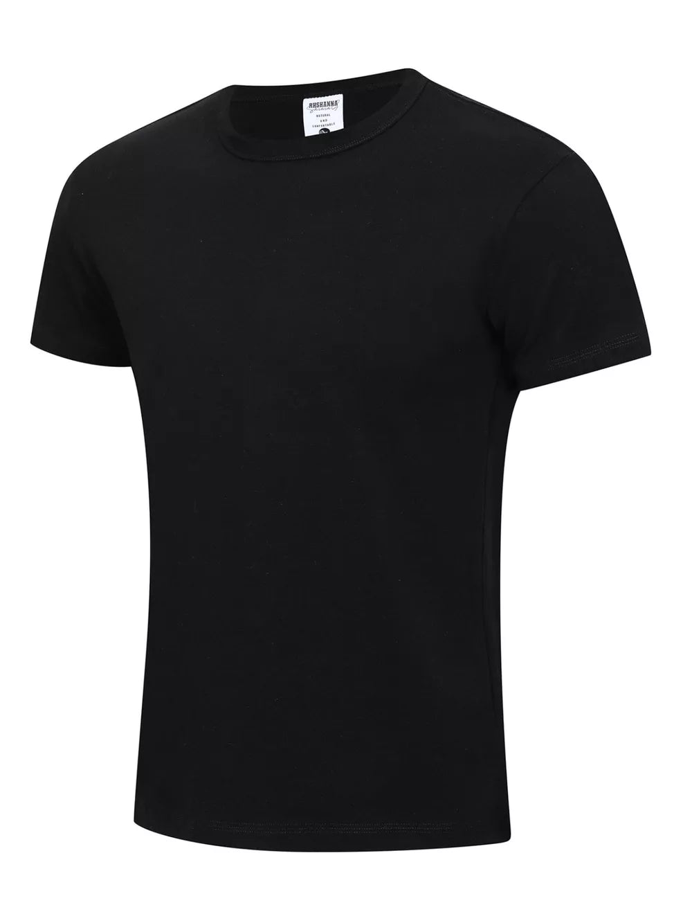 Crew-neck Short-sleeve Top in White, editorial view
