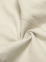 Belted wide-leg maternity pants in cream white with textured fabric detail