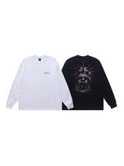Edgy Graphic Long Sleeve T-shirt For Men