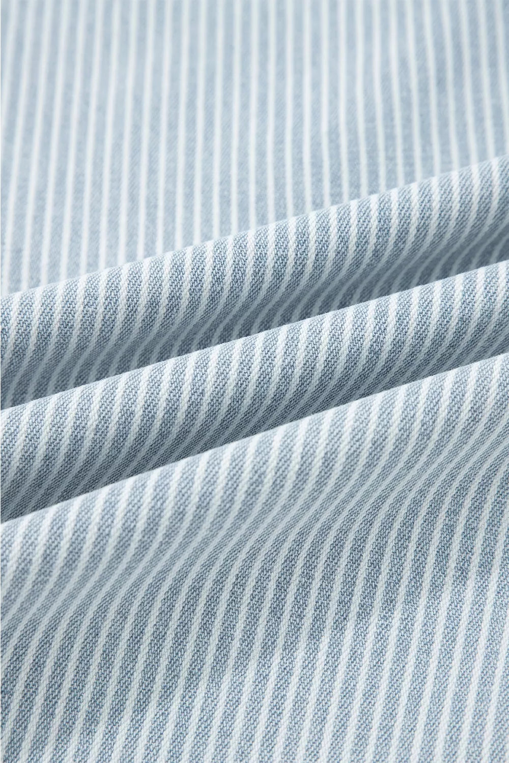 Striped Wide-leg Cropped Jeans in Light Blue, view 15