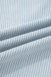 Striped Wide-leg Cropped Jeans in Light Blue, view 15