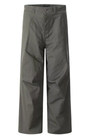 Men's wide leg cargo pants in Army Green with a relaxed fit and casual styling.