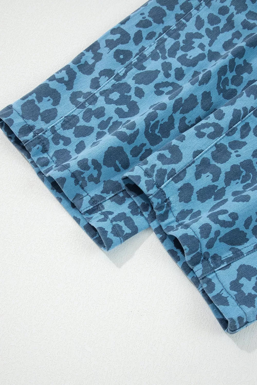 Leopard Print Barrel Leg Jeans, view 13