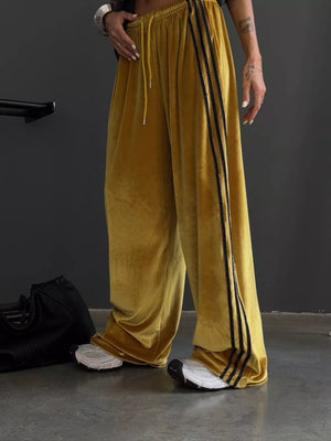Velvet Wide-leg Pants, alternate angle