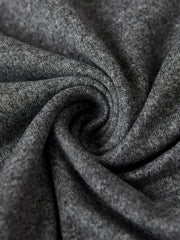 Gray crewneck t-shirt fabric detail