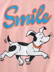 Cheerful Dog Graphic Toddler T-shirt