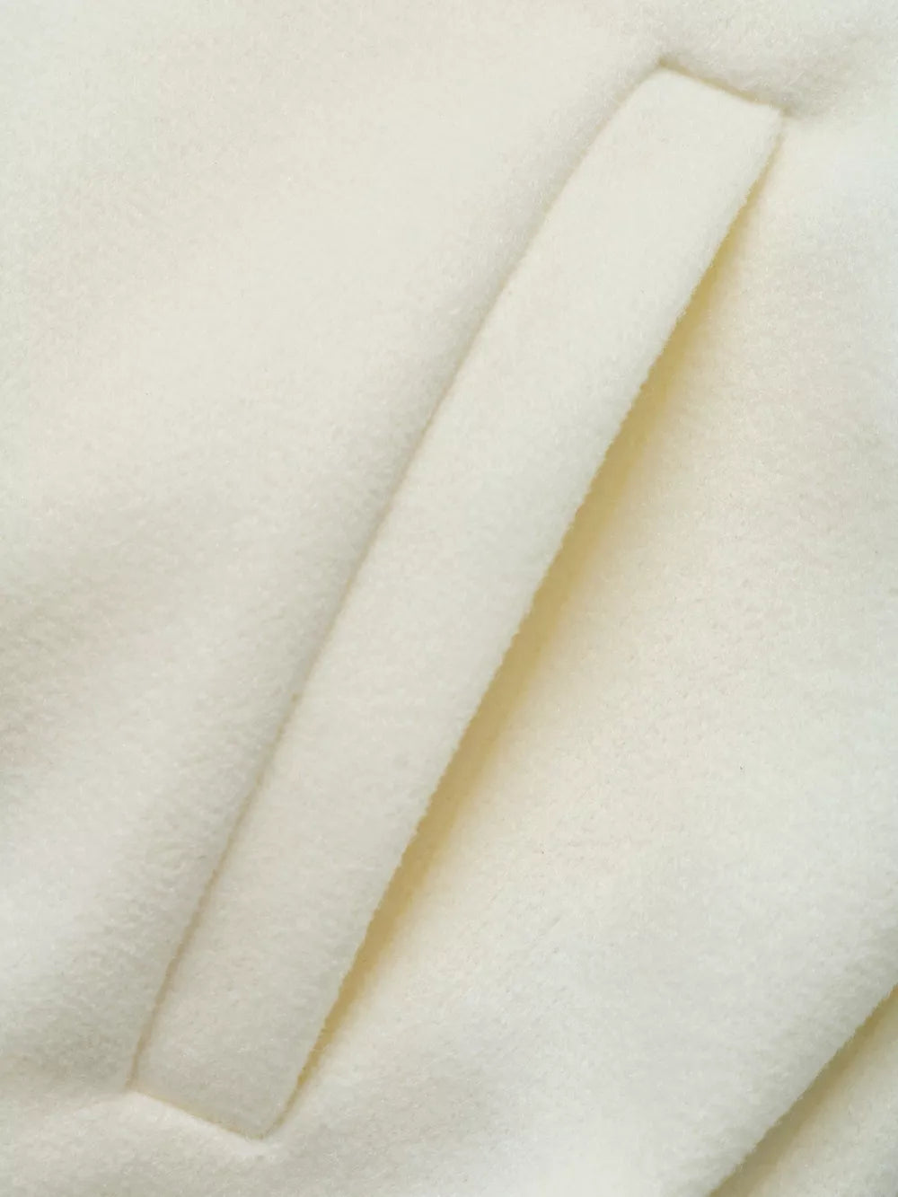 Fleece Bomber Jacket With Zipper in Apricot, fit detail