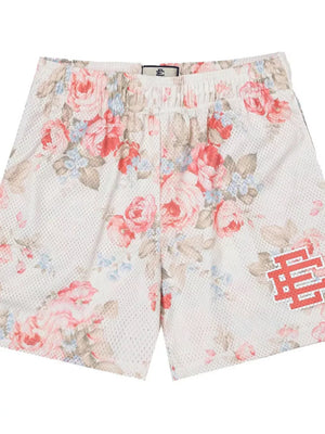 Men's Full Size Elastic Waist Shorts, close-up detail