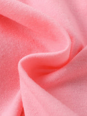 Baby set fabric detail in blush pink soft knit
