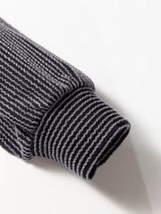 t-shirt in Black with striped and rhinestone embellishment