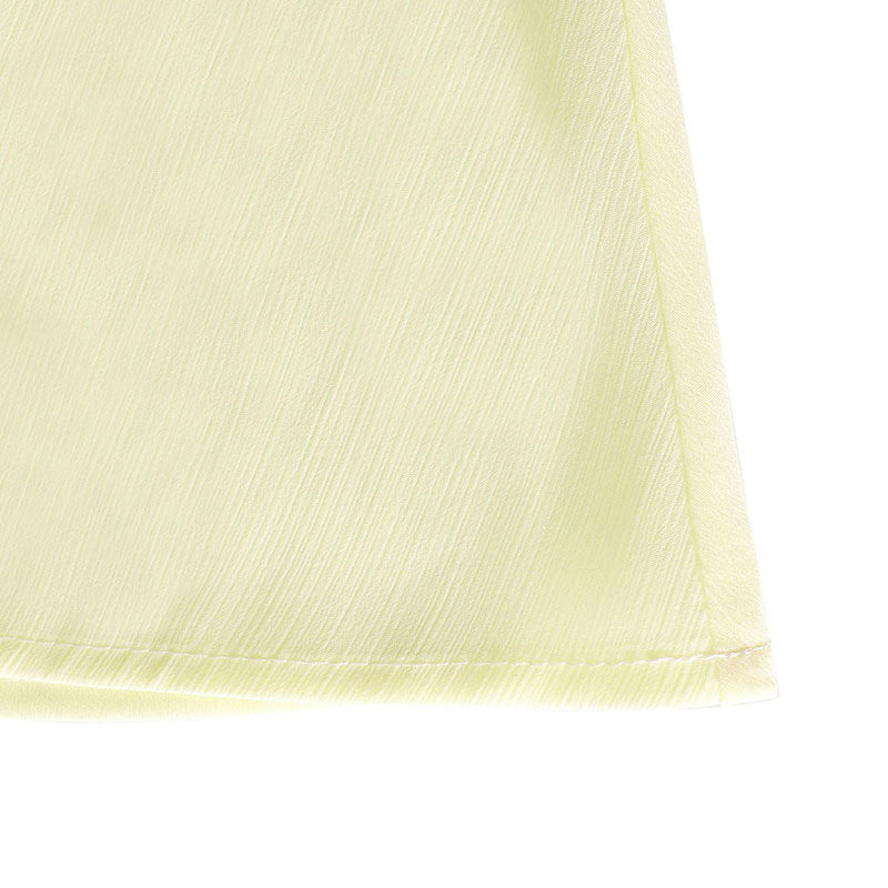 Lightweight apricot cami and maxi skirt set fabric detail with textured weave and hem
