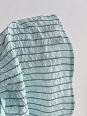 Tie Front Striped Cami And Shorts Set, close-up detail