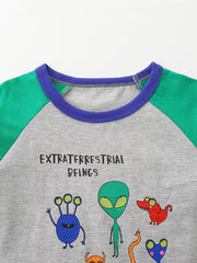 Playful Extraterrestrial Graphic Toddler T-shirt