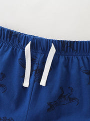 Dinosaur-inspired Toddler Tee And Shorts Ensemble