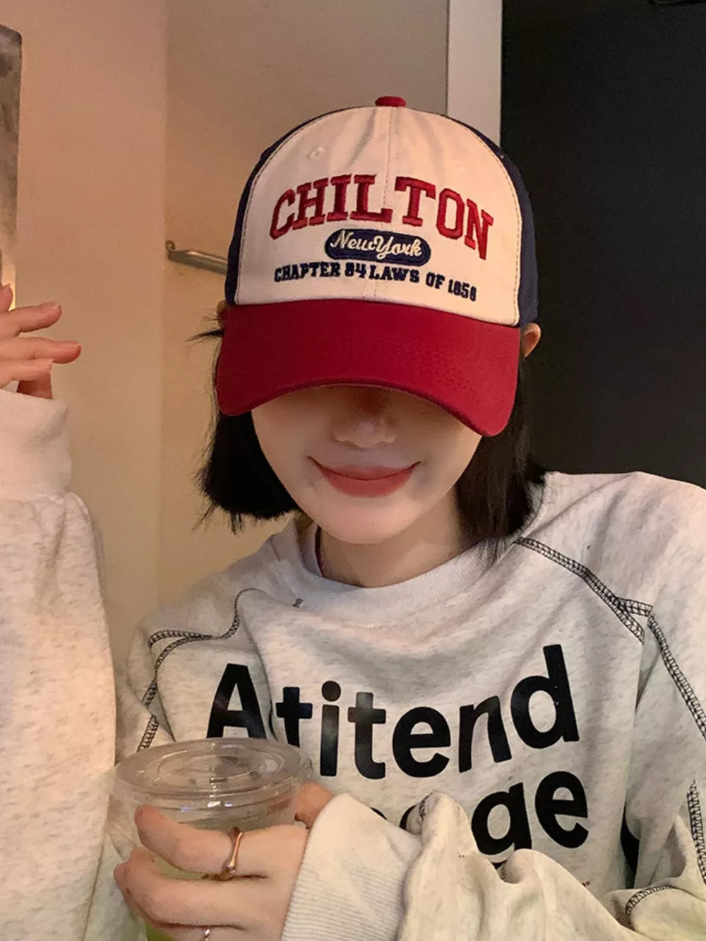 Embroidered Baseball Cap, front view