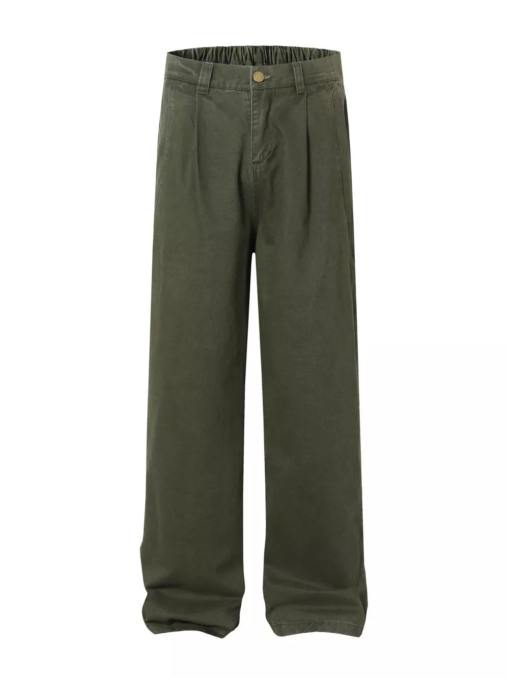 Men's Wide Leg Pants With Elastic Waistband, front view
