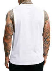 Men's Full Size Round Neck Tank Top Plus Size in Apricot, view 21