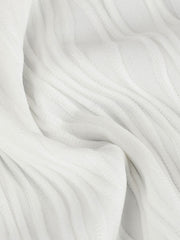 White ruched halter neck cami with vertical ribbing detail