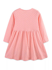 Whimsical Bunny Embroidered Toddler Dress