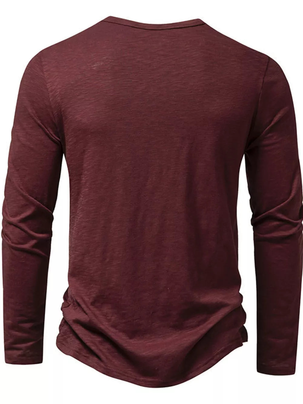 Men's Long Sleeve Henley T-shirt, alternate angle