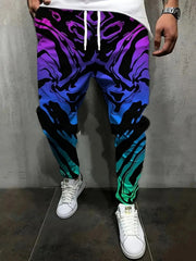 Men's Full Size Drawstring Loose Fit Joggers, front view
