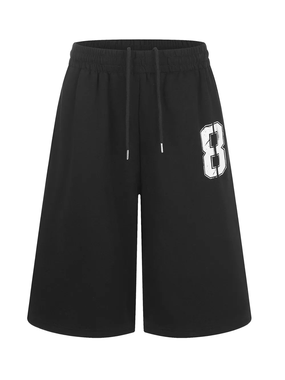 Men's Number 8 Wide Leg Capris in Blue, fit detail