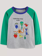 Playful Extraterrestrial Graphic Toddler T-shirt