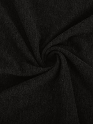 Black 100% polyester blouse with lace trim detail