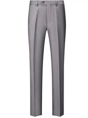 Men's Slim Fit Full Size Dress Pants in Navy Blue, alternate angle