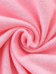 Pink cotton t-shirt fabric detail