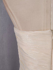 Strapless Ruffle Ruched Mini Dress in Apricot, view 11