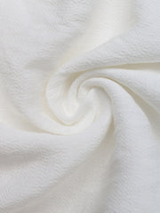 White lace tiered maxi dress fabric detail