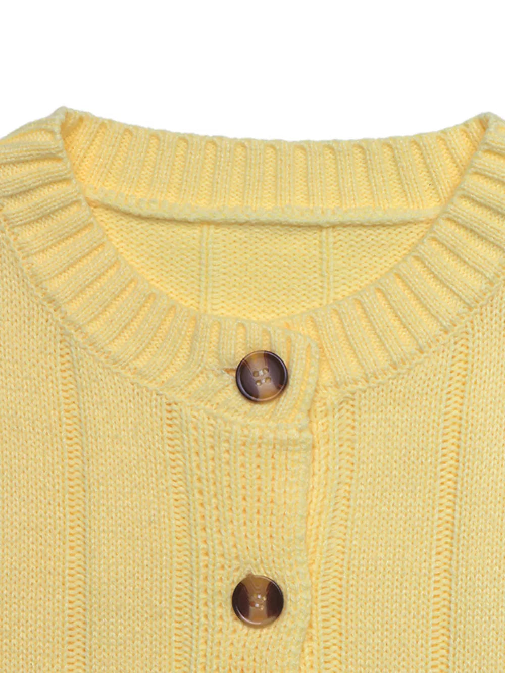 Button Up Dropped Shoulder Cardigan, alternate angle
