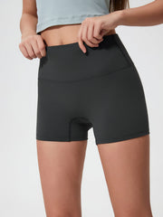 Nova Rise High-Motion Shorts in Graphite Gray with a seamless high waist and comfortable fit.
