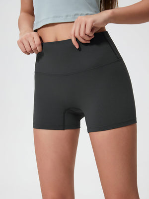 Nova Rise High-Motion Shorts in Graphite Gray with a seamless high waist and comfortable fit.