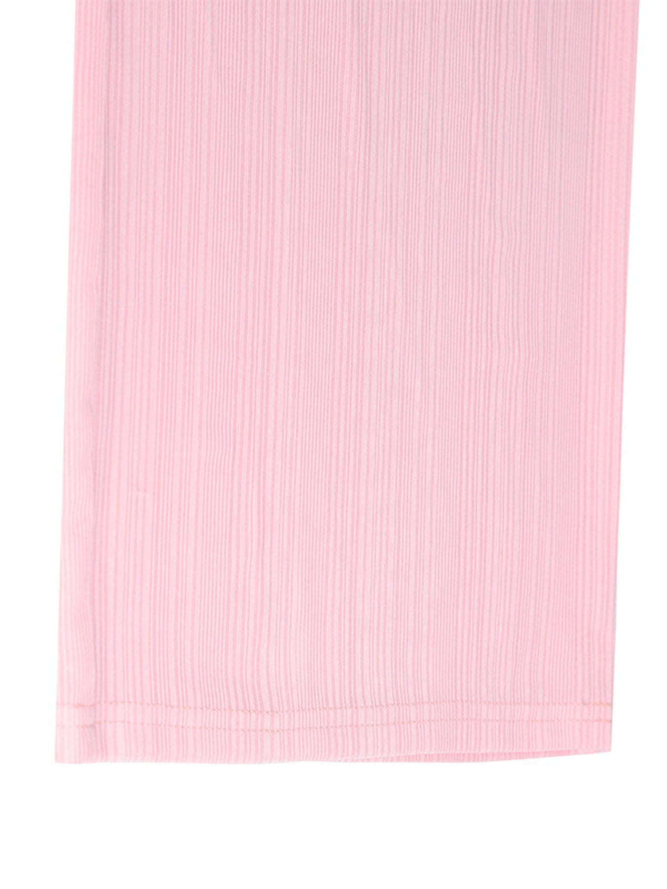 Pink crinkled wide leg pants with drawstring detail