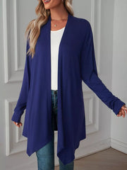 classic cardigan in Blush Pink with open-front
