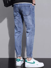 Men's Slim Fit Jeans, model styling view