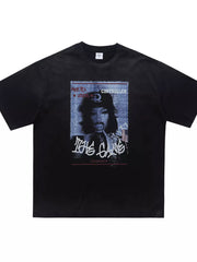 Distressed Graphic Men's T-shirt With Relaxed Fit