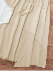 Chic Contrast Trim Tank And Skirt Duo