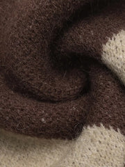 Button-down Ribbed Sweater in Khaki, editorial view